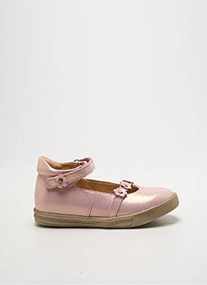 Ballerines matière lisse bout rond rose MINIBEL fille