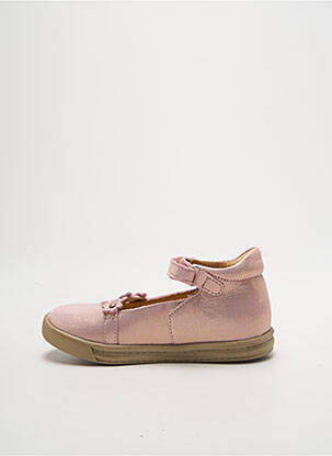 Ballerines matière lisse bout rond rose MINIBEL fille