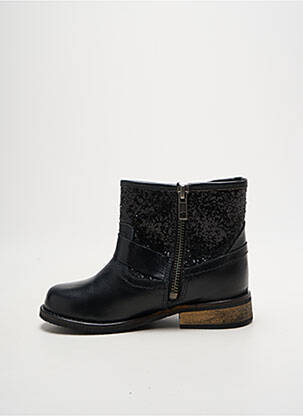 Bottines/boots tissage tissage pailleté talon bas noir INITIALE PARIS fille
