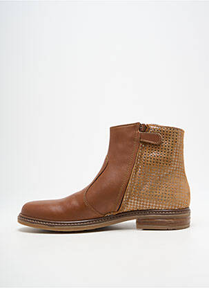 Bottines/boots matière lisse talon bas marron BABYBOTTE fille