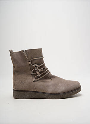 Bottines/boots tissage satiné talon plat jusqu'à 3cm gris PRIMIGI femme