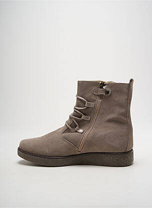 Bottines/boots tissage satiné talon plat jusqu'à 3cm gris PRIMIGI femme