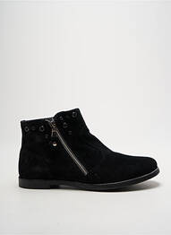 Bottines/boots tissage satiné talon bas noir PRIMIGI fille