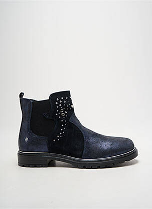 Bottines/boots tissage satiné talon bas bleu PRIMIGI fille
