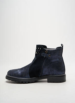 Bottines/boots tissage satiné talon bas bleu PRIMIGI fille