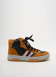 Baskets nubuck bout rond jaune BABYBOTTE garcon