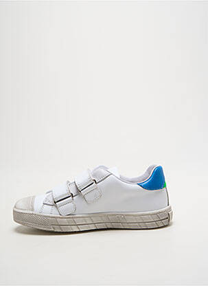 Baskets voute plantaire bout rond blanc BABYBOTTE garcon