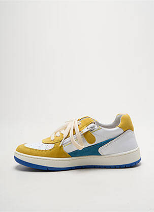 Baskets nubuck bout rond jaune BABYBOTTE garçon