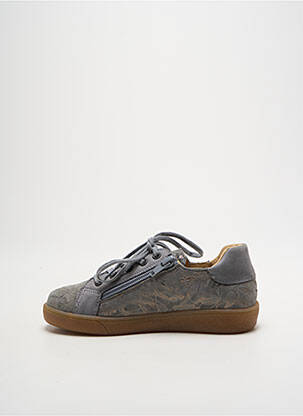 Baskets impression bout rond gris MINIBEL fille