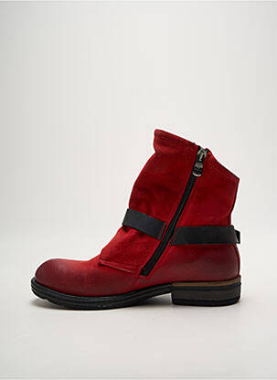 Bottines/boots fourrée talon plat jusqu'à 3cm rouge METAMORF'OSE femme