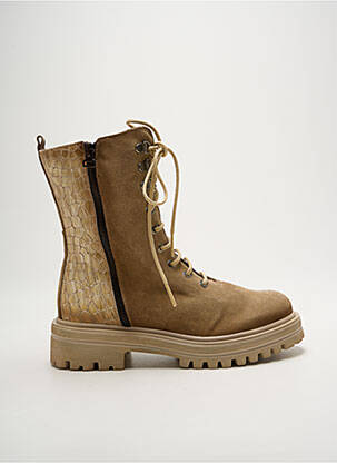Bottines/boots nubuck talon de 4 à 6cm beige ROCK & ROSE femme