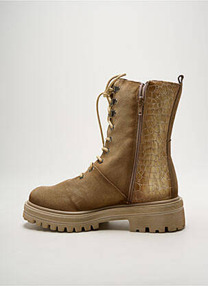 Bottines/boots nubuck talon de 4 à 6cm beige ROCK & ROSE femme