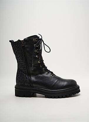 Bottines/boots matière lisse talon de 4 à 6cm noir ROCK & ROSE femme
