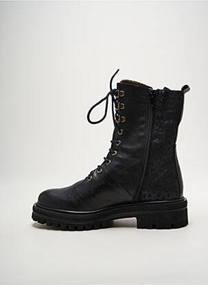 Bottines/boots matière lisse talon de 4 à 6cm noir ROCK & ROSE femme