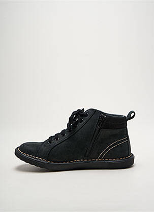 Baskets fermeture zip et lacets talon plat jusqu'à 3cm noir BRAN'S femme