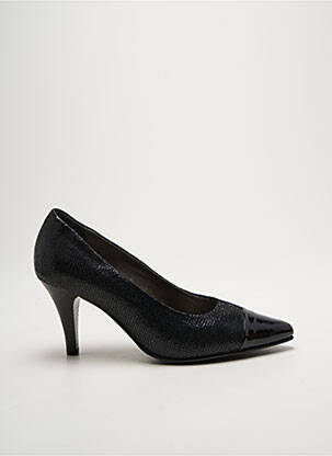 Escarpins matière lisse talon de 7 à 9cm noir ALPINA femme