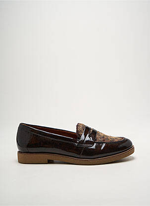 Mocassins matière lisse talon plat jusqu'à 3cm marron TAMARIS femme
