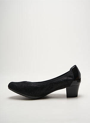 Escarpins matière lisse talon de 4 à 6cm noir ALPINA femme