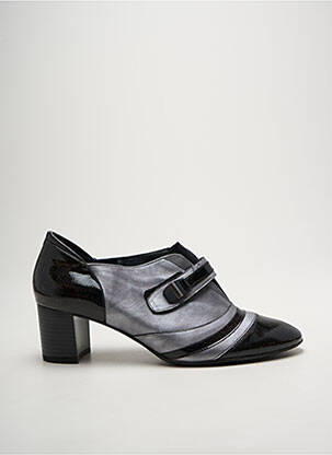 Derbies effet froissé talon de 4 à 6cm argent J.METAYER femme