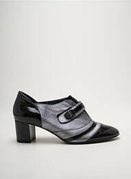 Derbies effet froissé talon de 4 à 6cm argent J.METAYER femme