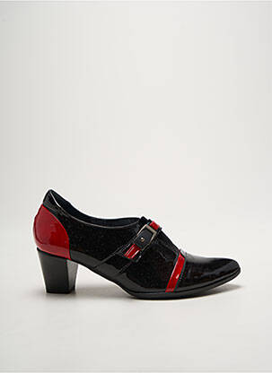 Derbies bout pointu talon de 4 à 6cm rouge J.METAYER femme