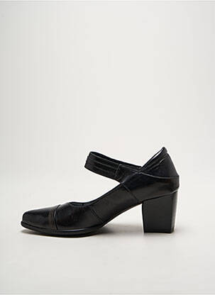 Escarpins tissage satiné talon de 4 à 6cm noir J.METAYER femme