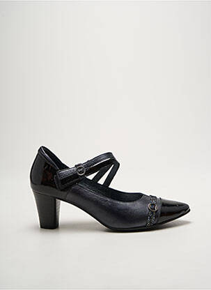 Escarpins matière lisse talon de 4 à 6cm noir J.METAYER femme