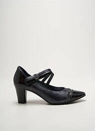 Escarpins matière lisse talon de 4 à 6cm noir J.METAYER femme