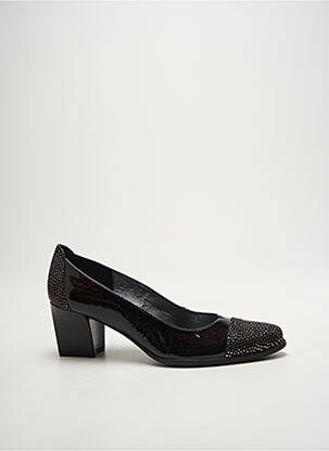 Escarpins matière lisse talon de 4 à 6cm noir J.METAYER femme