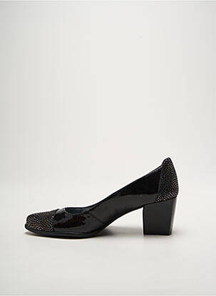 Escarpins matière lisse talon de 4 à 6cm noir J.METAYER femme