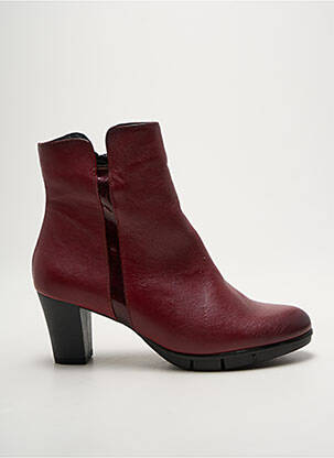 Bottines/boots matière lisse talon de 7 à 9cm violet BAERCHI femme