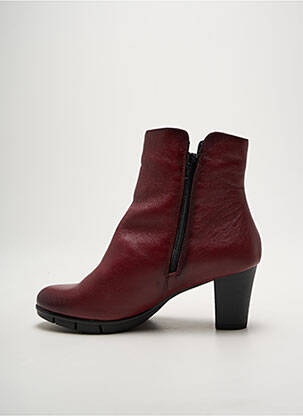 Bottines/boots matière lisse talon de 7 à 9cm violet BAERCHI femme