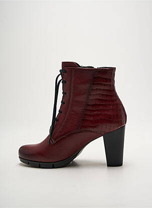 Bottines/boots matière lisse talon de 7 à 9cm violet BAERCHI femme
