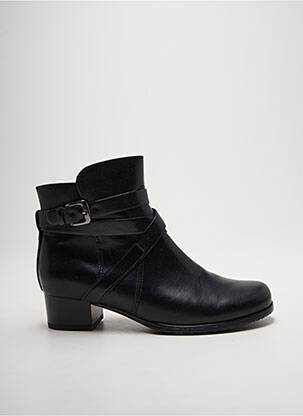 Bottines/boots matière lisse talon plat jusqu'à 3cm noir JENNY femme