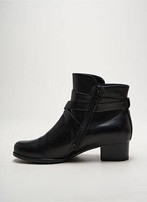 Bottines/boots matière lisse talon plat jusqu'à 3cm noir JENNY femme