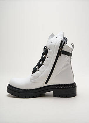 Bottines/boots matière lisse talon de 4 à 6cm blanc METAMORF'OSE femme