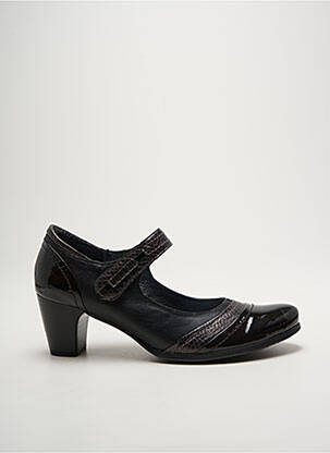 Escarpins cubain talon de 4 à 6cm noir J.METAYER femme