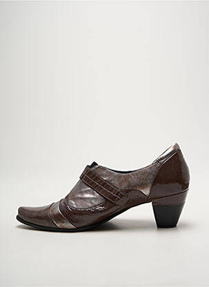 Derbies bout pointu talon de 4 à 6cm gris J.METAYER femme