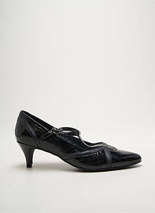 Escarpins fermeture boucle(s) talon de 4 à 6cm noir GEO-REINO femme