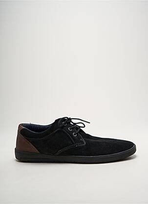 Baskets nubuck bout rond noir S.OLIVER homme