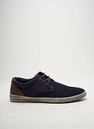 Baskets nubuck bout rond bleu S.OLIVER homme