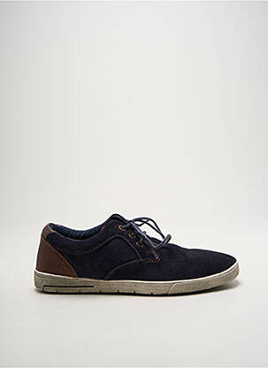 Baskets nubuck bout rond bleu S.OLIVER homme