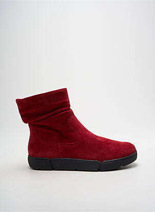 Bottines/boots nubuck talon plat jusqu'à 3cm rouge ARA femme