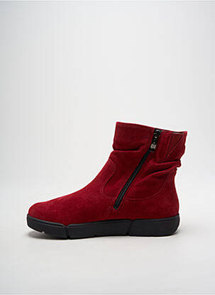 Bottines/boots nubuck talon plat jusqu'à 3cm rouge ARA femme