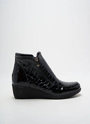 Bottines/boots matière lisse talon de 4 à 6cm noir PEDRO TORRES femme