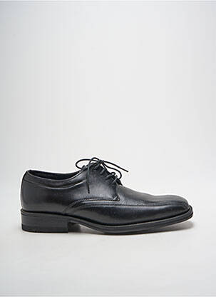 Derbies bout carré talon bas noir SLEDGERS homme