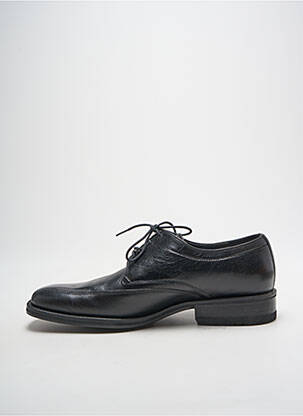 Derbies bout carré talon bas noir SLEDGERS homme
