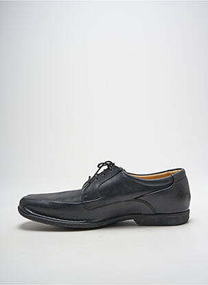 Derbies bout carré talon bas noir SLEDGERS homme