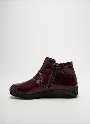 Bottines/boots bout rond talon plat jusqu'à 3cm violet OTTILIA femme