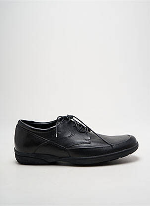 Baskets matière lisse bout rond noir SLEDGERS homme
